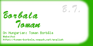 borbala toman business card
