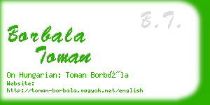 borbala toman business card